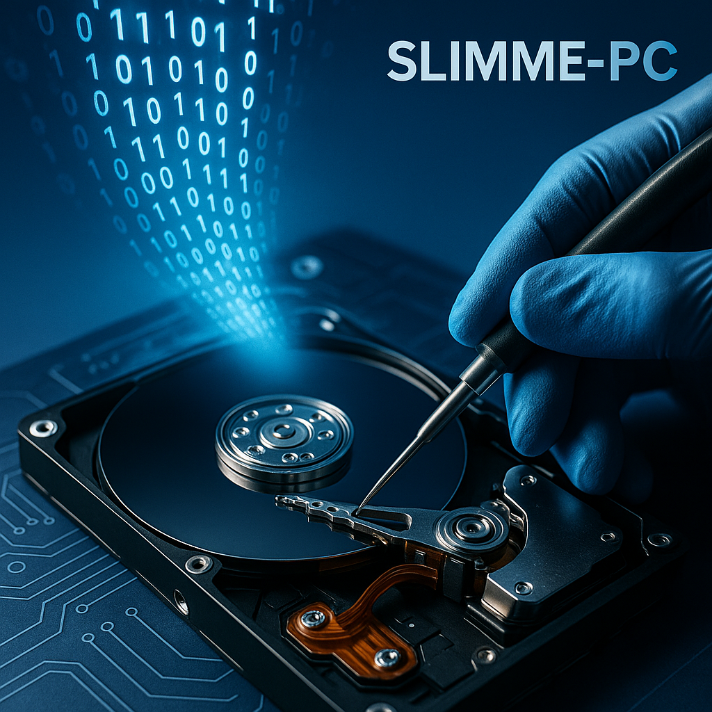 Bij SLIMME-PC zijn we gespecialiseerd in het herstellen van data van beschadigde, geformatteerde of niet-herkende SSD-schijven.  
SSD’s zijn sneller maar ook complexer dan traditionele harde schijven, en vereisen specialistische technieken voor veilige data-extractie.

We beginnen met een nauwkeurige diagnose van de SSD om de oorzaak van het probleem vast te stellen.  
Daarna gebruiken we professionele tools om de herstelbare gegevens uit te lezen – zonder de hardware verder te beschadigen.  
U ontvangt een overzichtelijk rapport, een kopie van de teruggehaalde bestanden, en ondersteuning bij het terugplaatsen ervan.

Of het nu gaat om persoonlijke foto’s, zakelijke documenten of systeemdata: wij doen er alles aan om uw informatie terug te halen.